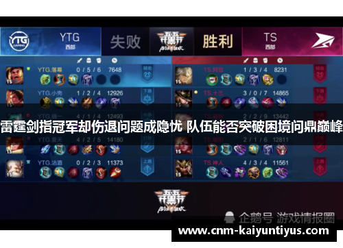 雷霆剑指冠军却伤退问题成隐忧 队伍能否突破困境问鼎巅峰